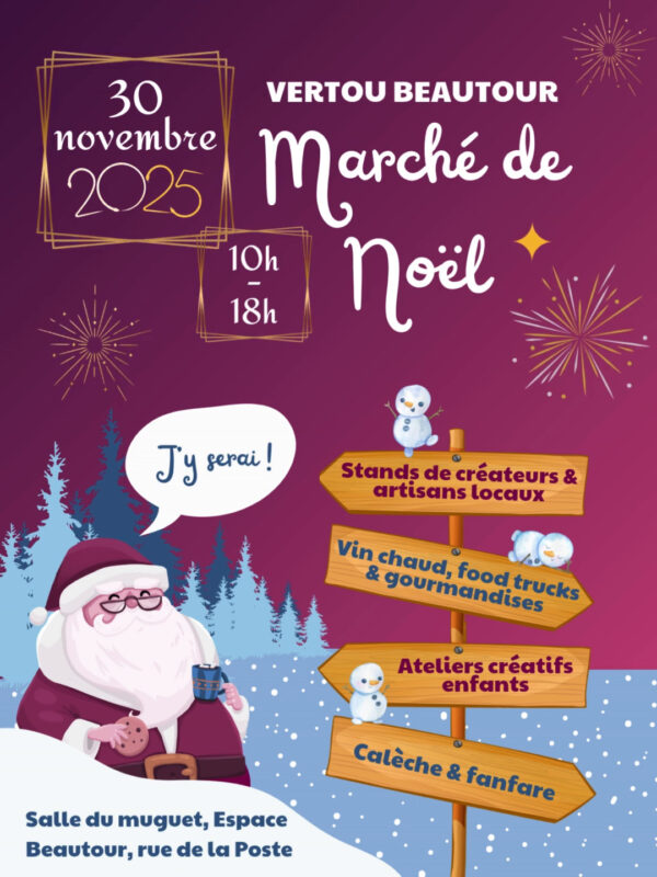 Affiche marché de Noël 2025