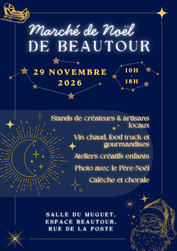 Affiche Marché de Noël de Beautour 2026